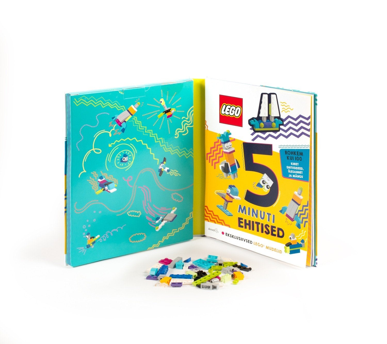 Lego Iconic Activity Book "5-Minute Builds"-(på estisk.)