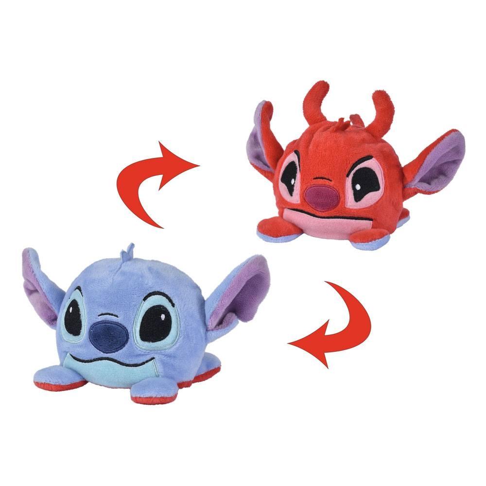 Lilo & Stitch Vändbar plyschfigur Leroy/Stitch 8 cm