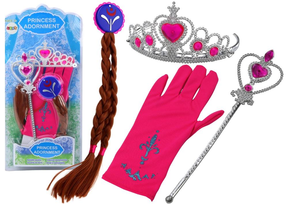 Little Princess Set: Wand, Glove, Crown & Braids Magic!