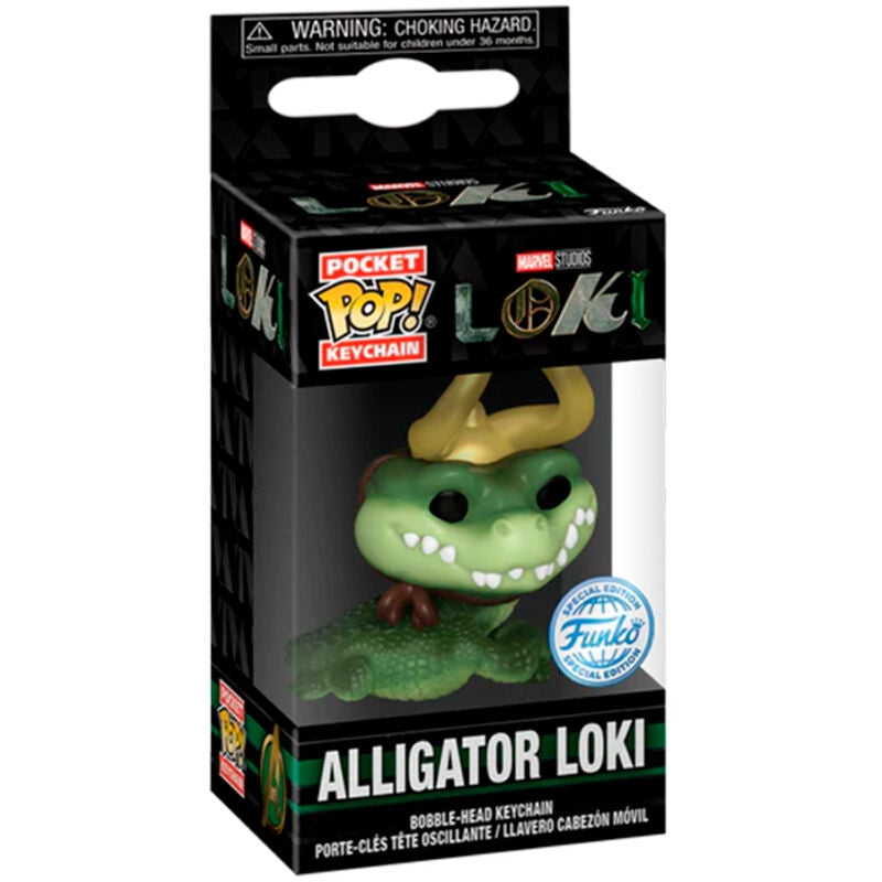 Loki Alligator POP-nyckelring, Marvel Collectible Figur