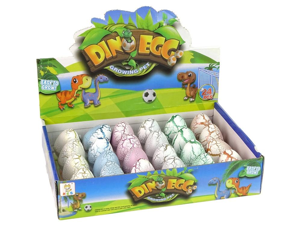 Magic Dinosaur Egg Hatching Toy - Pædagogisk sjov 6 cm Hvid