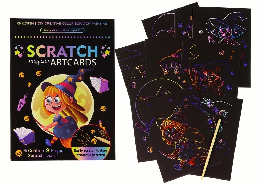 Magic Scratch Book for Kids: Avslør fargerike heksescener