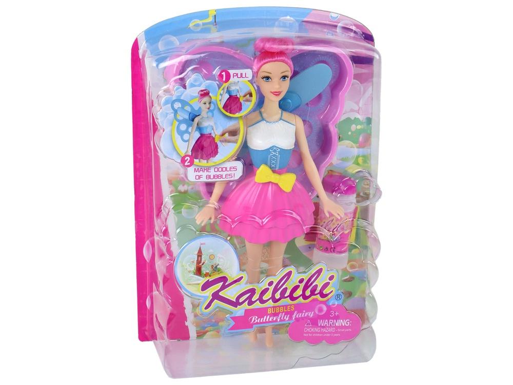 Magisk Fairy Doll med Bubble Wings - Rosa & Blå Kul!