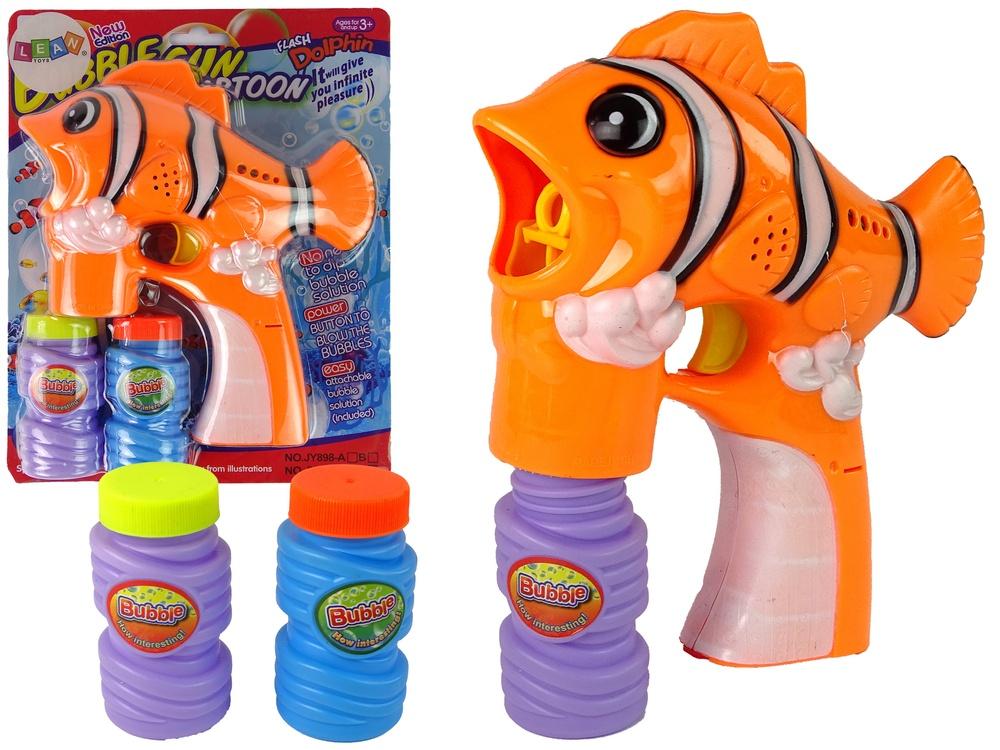 Magisk Orange Fish Bubble Gun – Kul med ljus och bubblor!