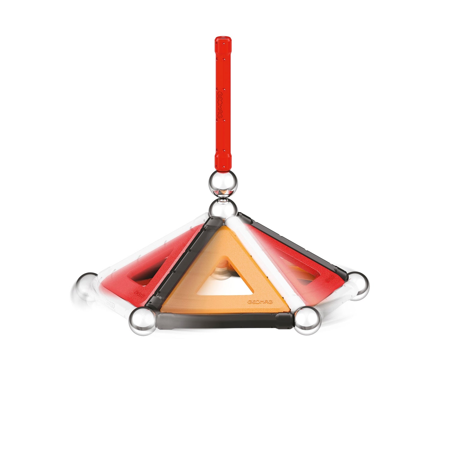 Magnetiskt byggset, återvunnen plast, 9 delar