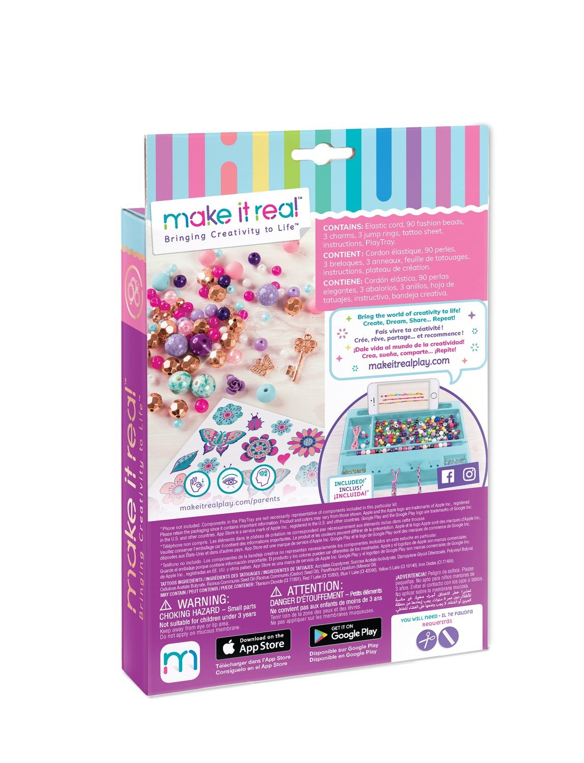 Make It Real Charm Armband Gör det själv Kit "Blooming Creativity"