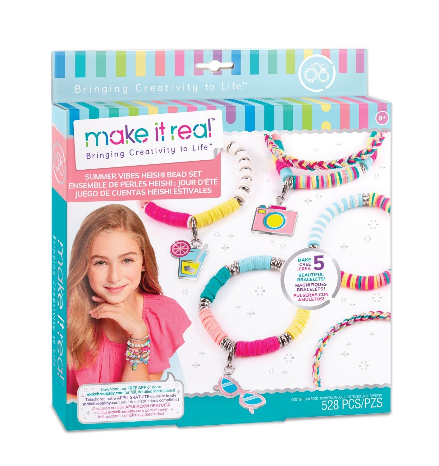 Make It Real Diy-armbåndsett "Summer Vibes Heishi Bead"