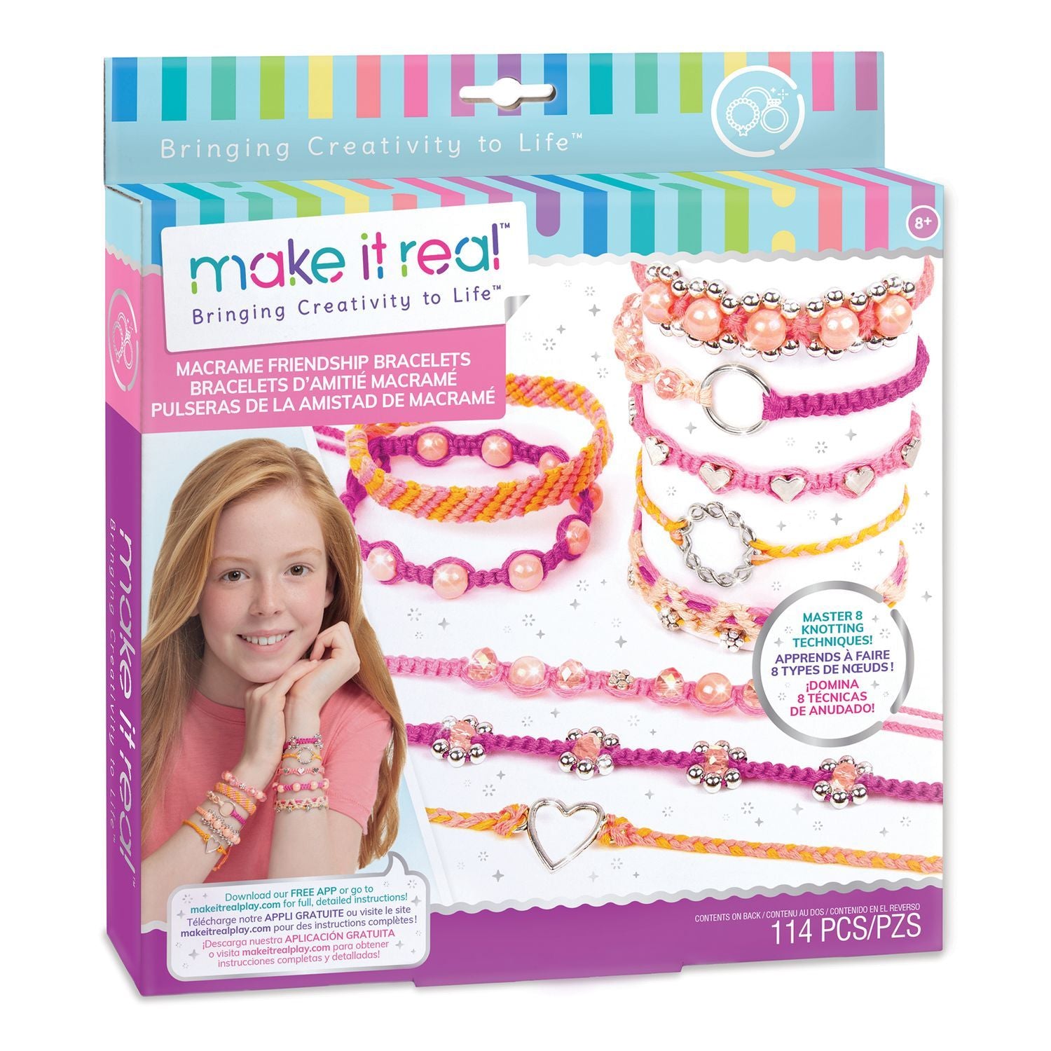 Make It Real Macrame DIY Set "Friendship Bracelets"