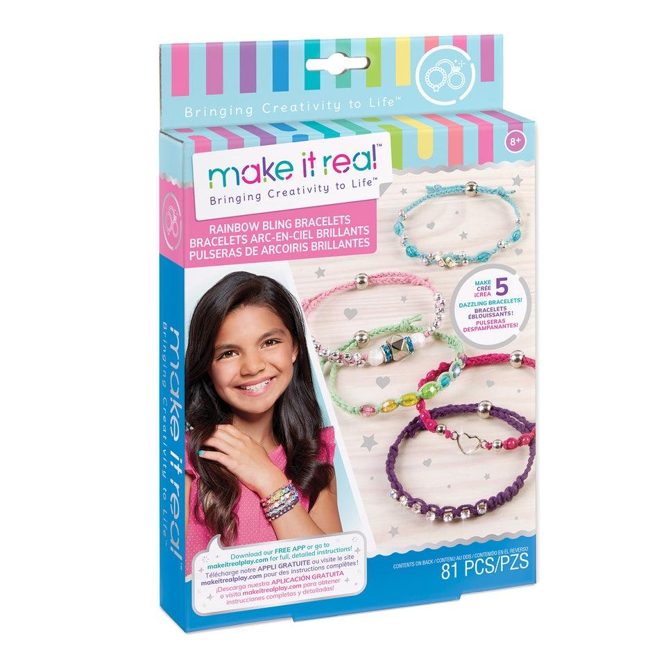 Make It Real Rainbow Bling armbånd gjør det selv smykkesett