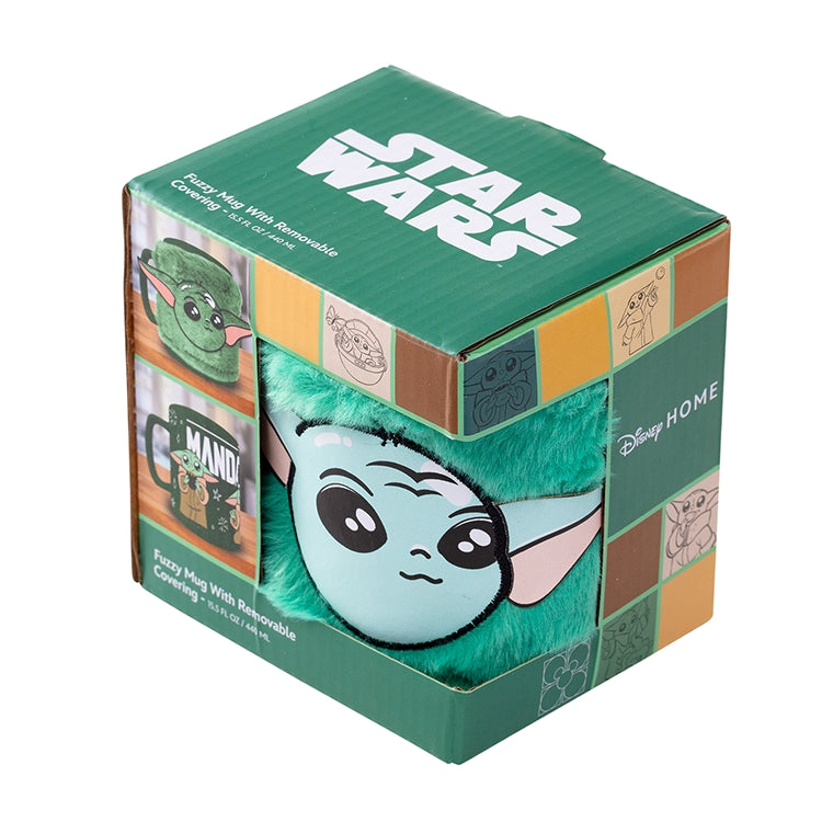 Mandalorian Grogu-mugg 440ml med nallebjörnsöverdrag