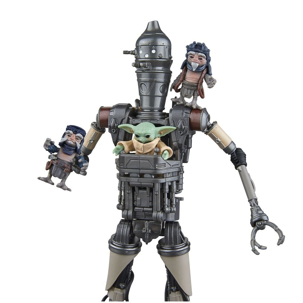 Mandalorian IG-12 & Grogu actionfigurer, 15 cm lång