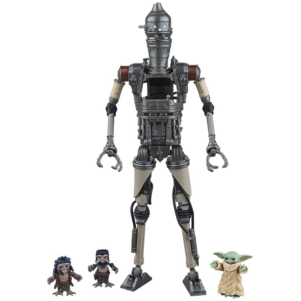 Mandalorian IG-12 & Grogu actionfigurer, 15 cm lång