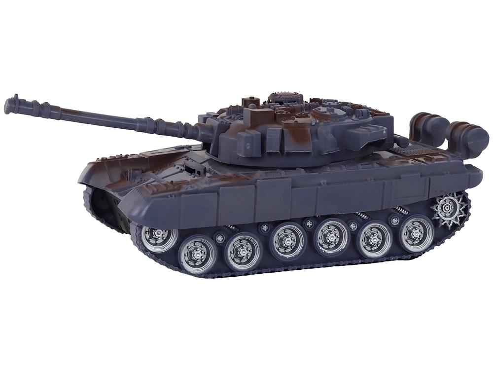 Marineblå R/C Tank 1:18 - Lys, lyder, 27MHz kontroll