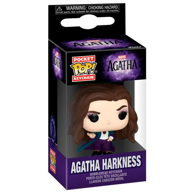 Marvel Agatha Harkness Pocket POP-nyckelring - samlarfigur