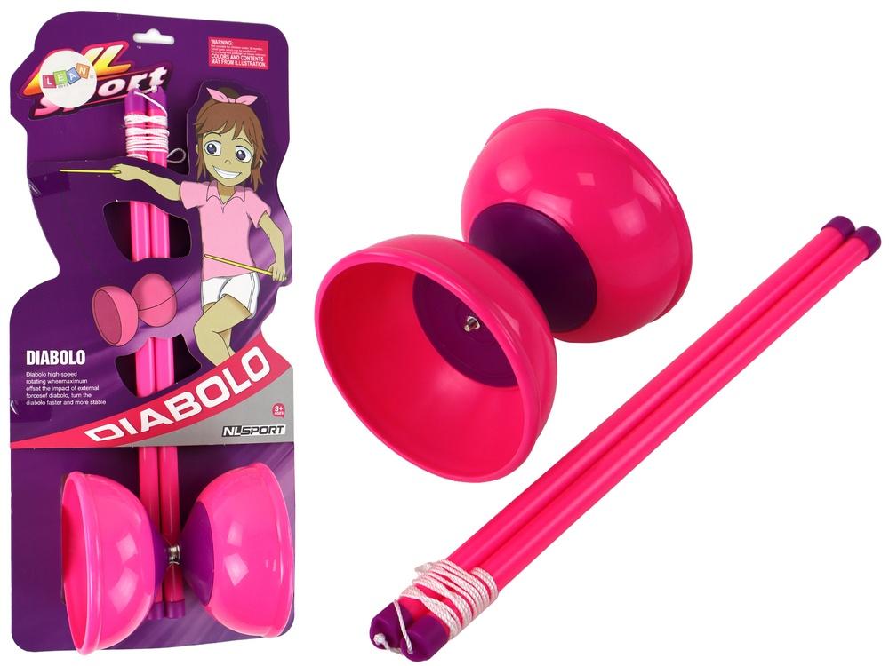 Master sjonglering med Pink Diabolo Arcade Game - 13,5x11,5 cm