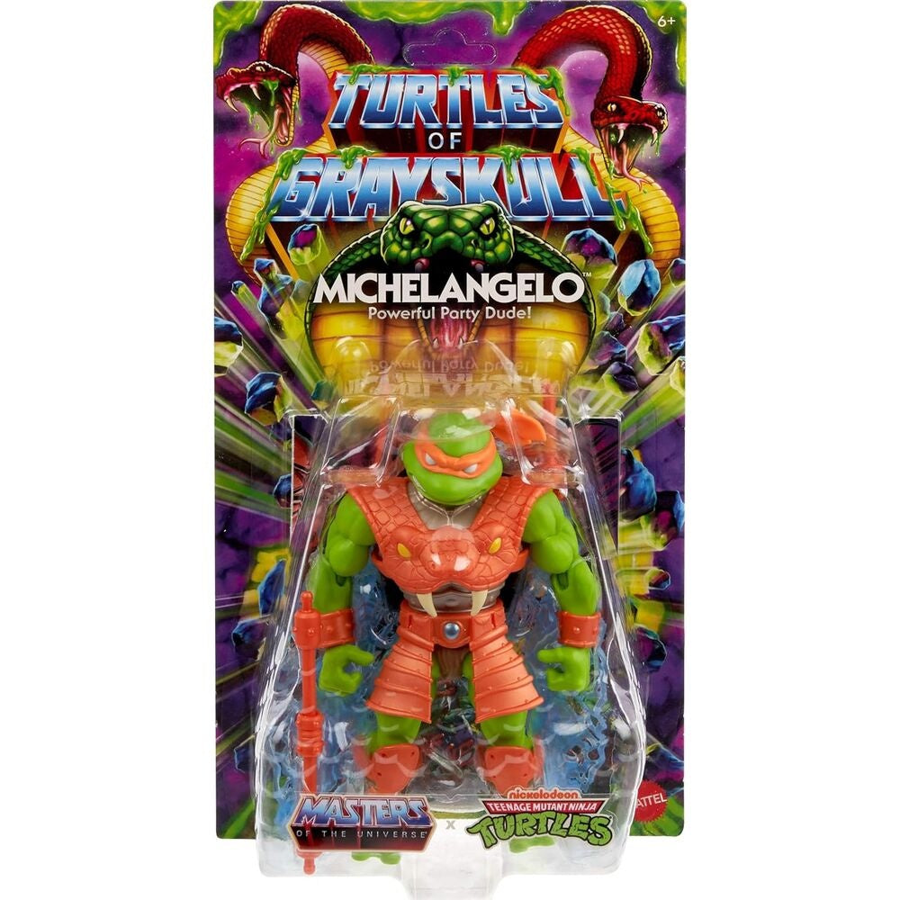 Masters of the Universe Michelangelo-figur, 14 cm Storlek