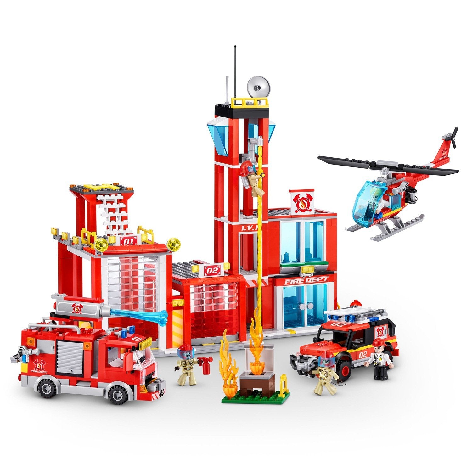 Max City Bricks brannstasjon, 976stk