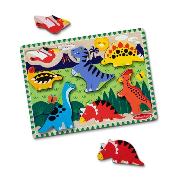 Melissa &amp; Doug Dinosaurs Chunky Puslespil