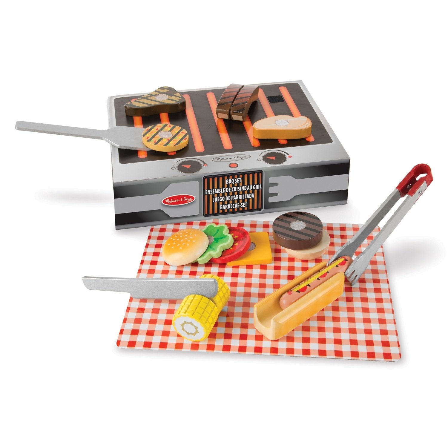 Melissa &amp; Doug Grill &amp; Servér legesæt grill