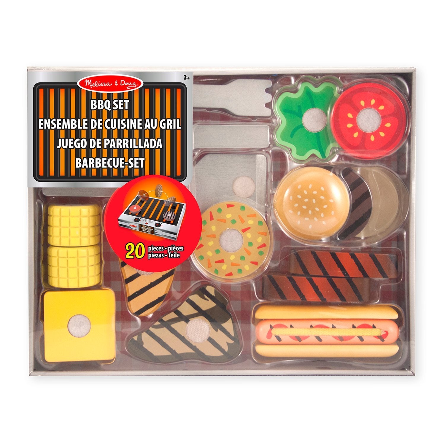 Melissa &amp; Doug Grill &amp; Servér legesæt grill