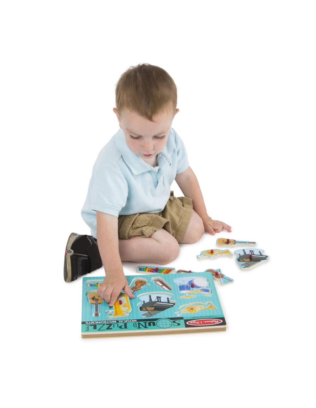 Melissa &amp; Doug Musikkinstrumenter Lydpuslespill