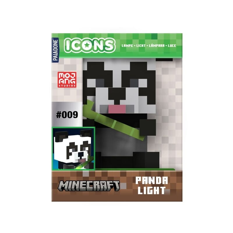 Minecraft Panda Icons-lampa, 10 cm storlek, LED-ljus