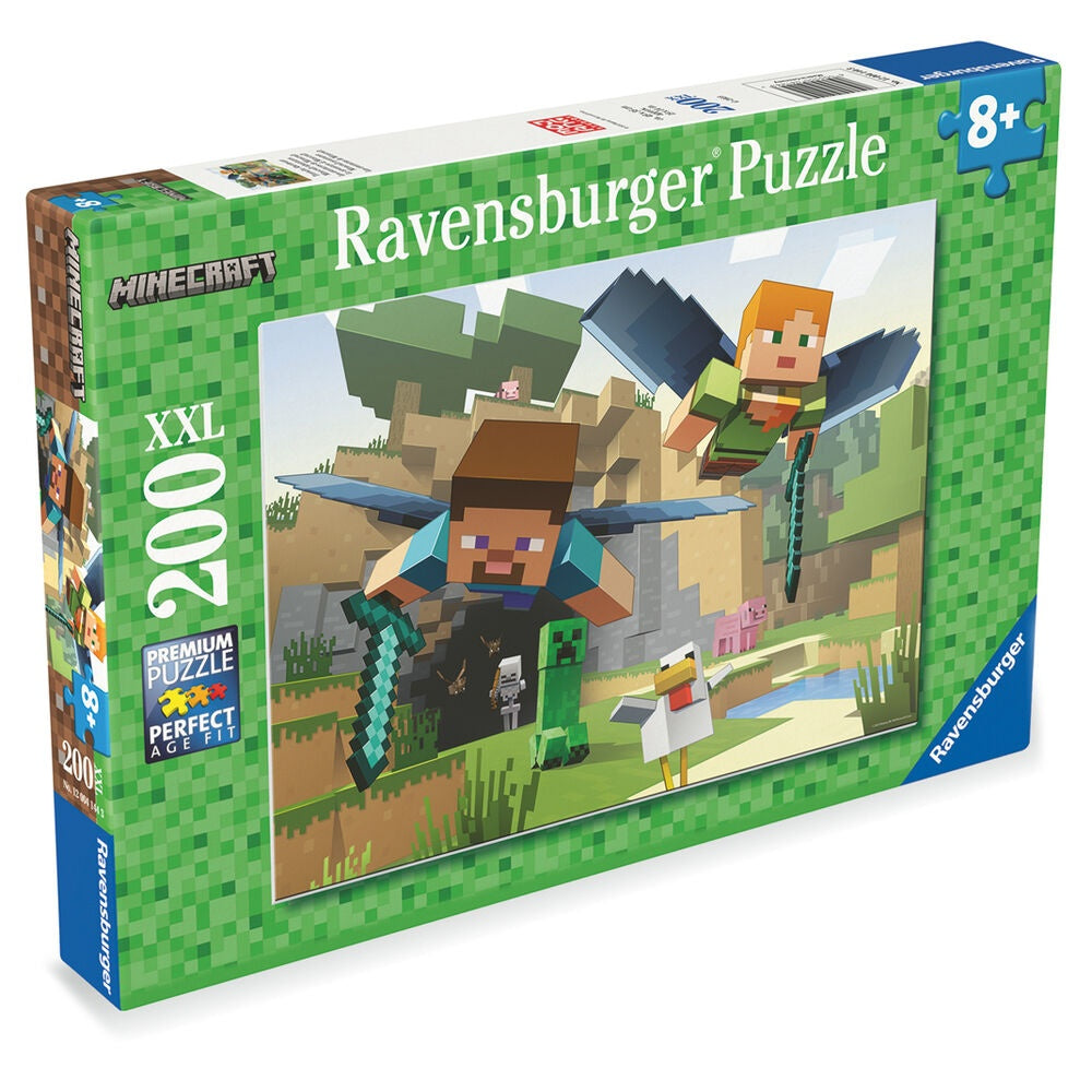 Minecraft XXL pussel 200 bitar för barn och vuxna