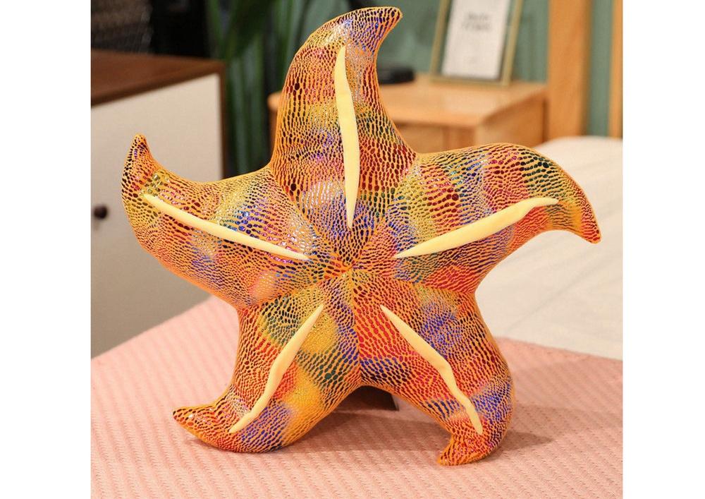 Soft Yellow Starfish Mascot Plysjpute - 20cm