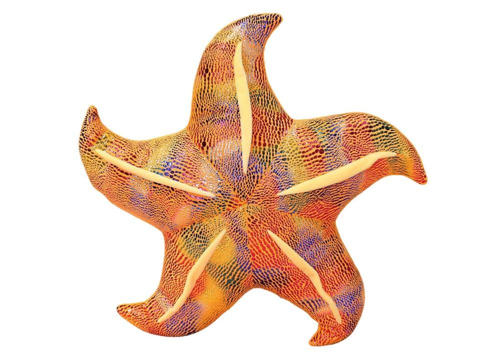 Soft Yellow Starfish Mascot Plysjpute - 20cm