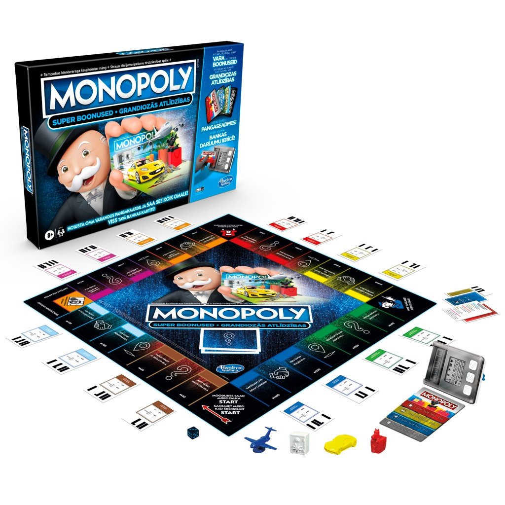 Monopol Board Game Super Electronic Banking (på estiske og latviske språk.)