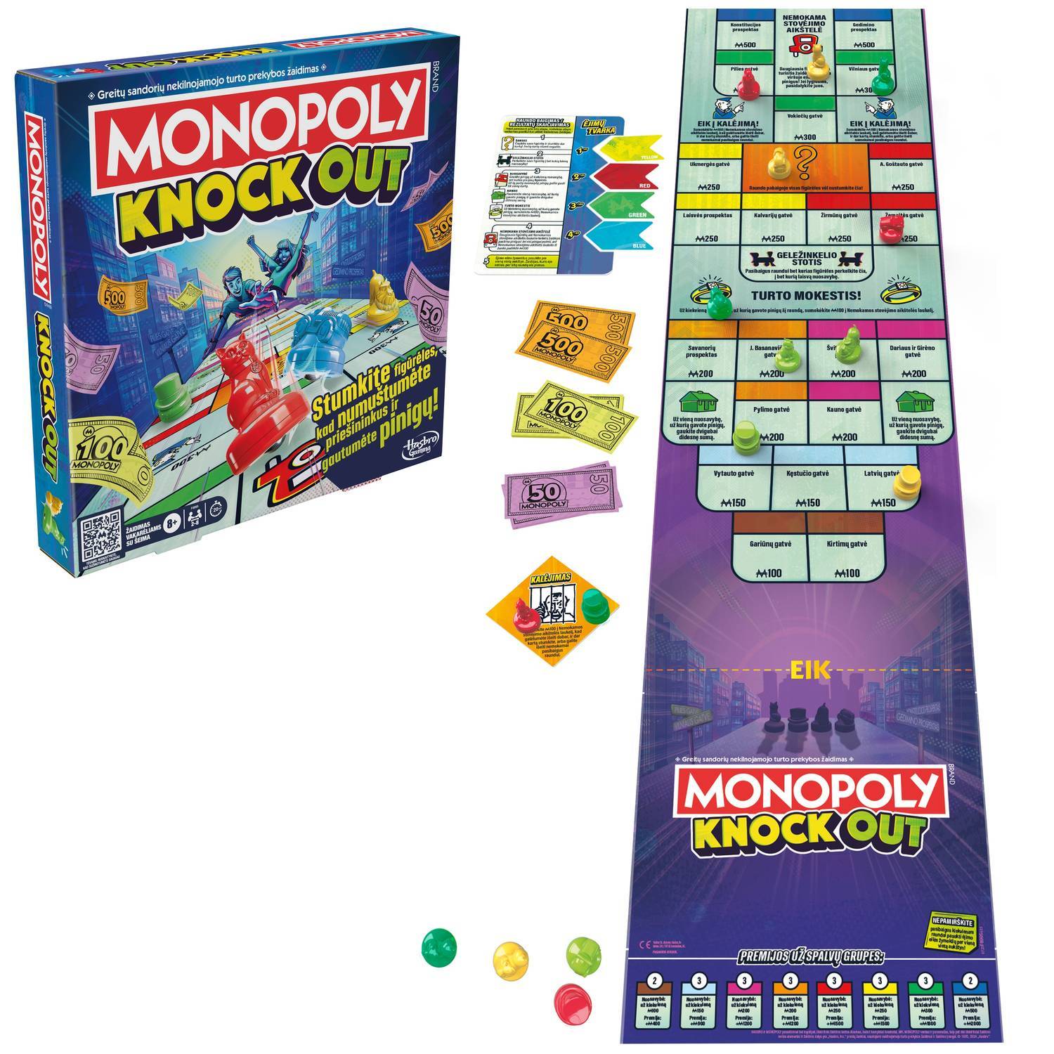 Monopoly Boardgame Knockout (på litauisk.)