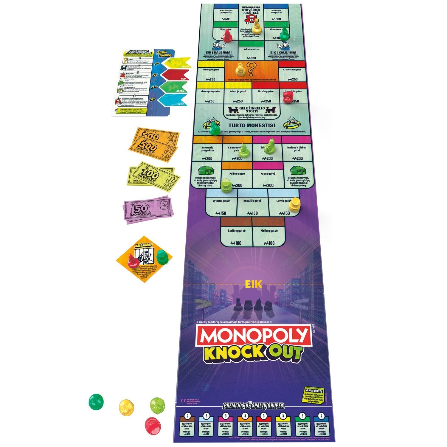 Monopoly Boardgame Knockout (på litauisk.)