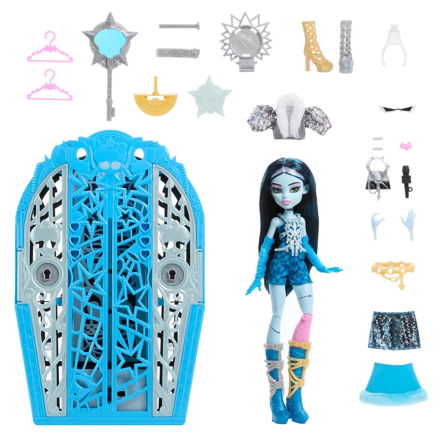 Monster High Frankie Stein-docka med modeaccessoarer