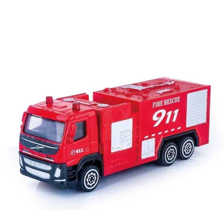 Msz Die-cast modell Volvo brannbil, målestokk 1:72