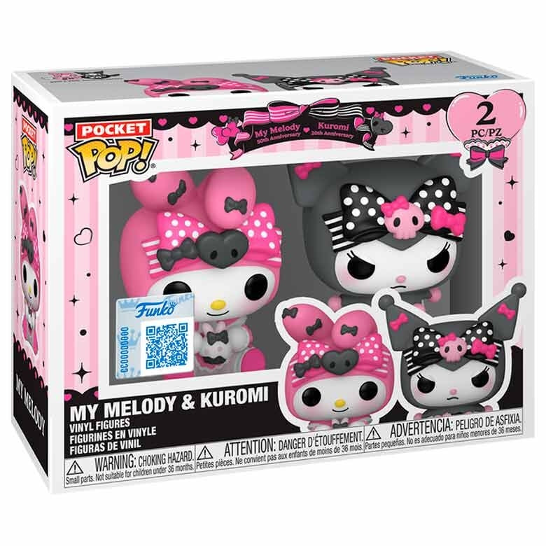 My Melody & Kuromi Pocket POP! Figurer Paket med 2