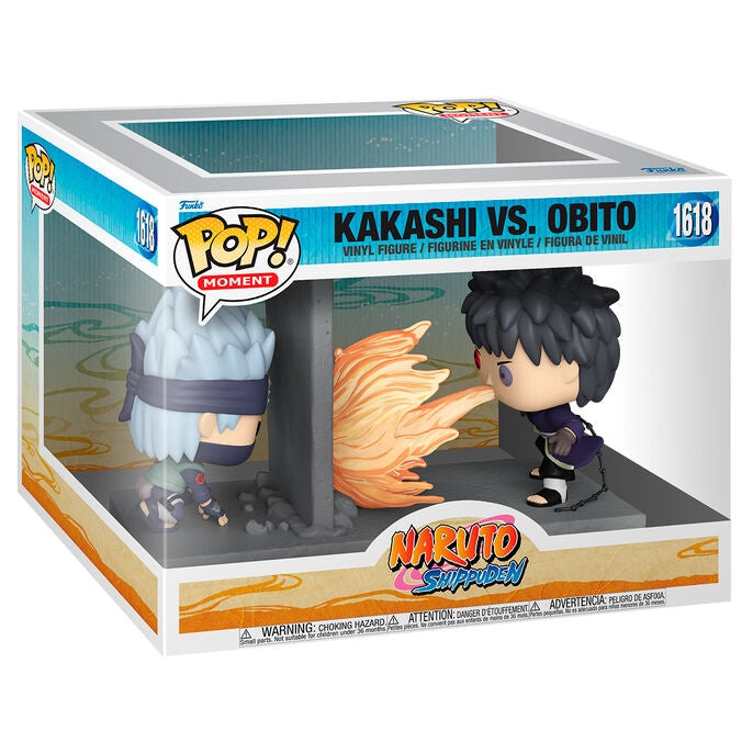 Naruto Shippuden Kakashi vs Obito POP-figur, 4-tums samlarobjekt