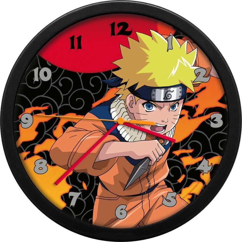 Naruto Shippuden Väggklocka, 12-tums, Quartz Movement