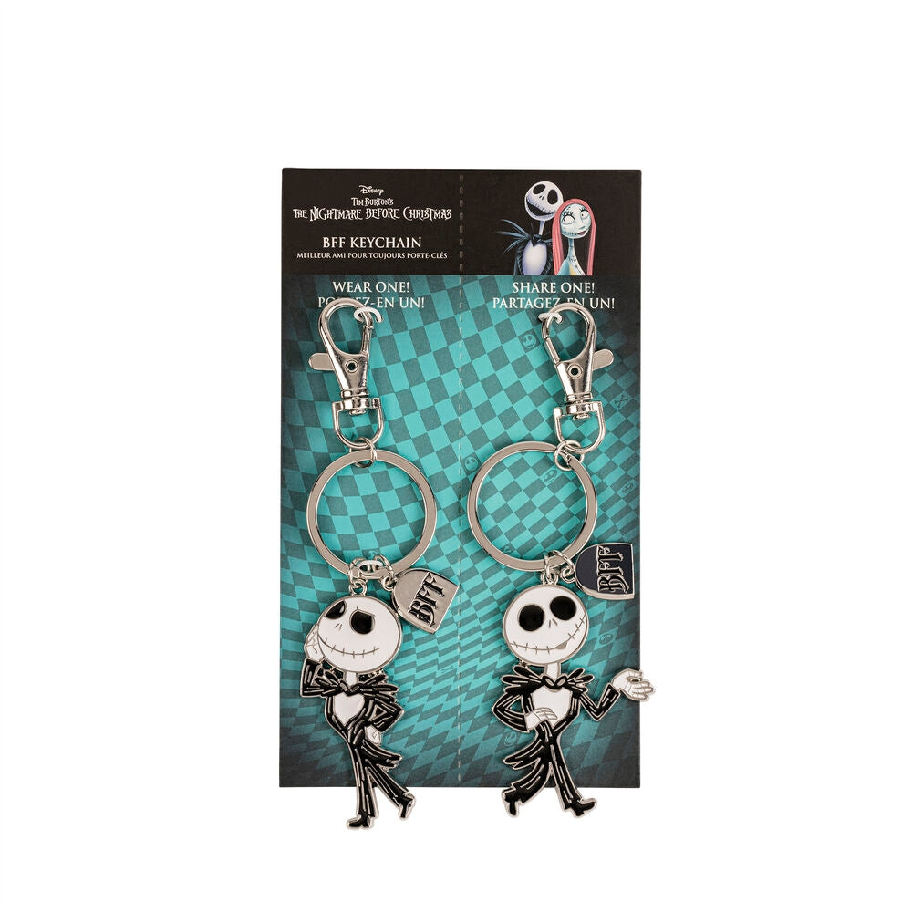 Nightmare Before Christmas Skellington Nyckelring Set om 2