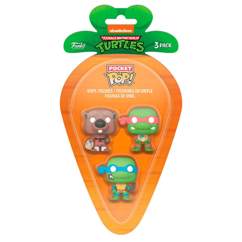 Ninja Turtles Pocket POP Figurer Set: Splinter, Leonardo, Raphael