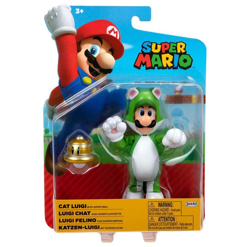 Nintendo Super Mario Katt Luigi figur 10cm