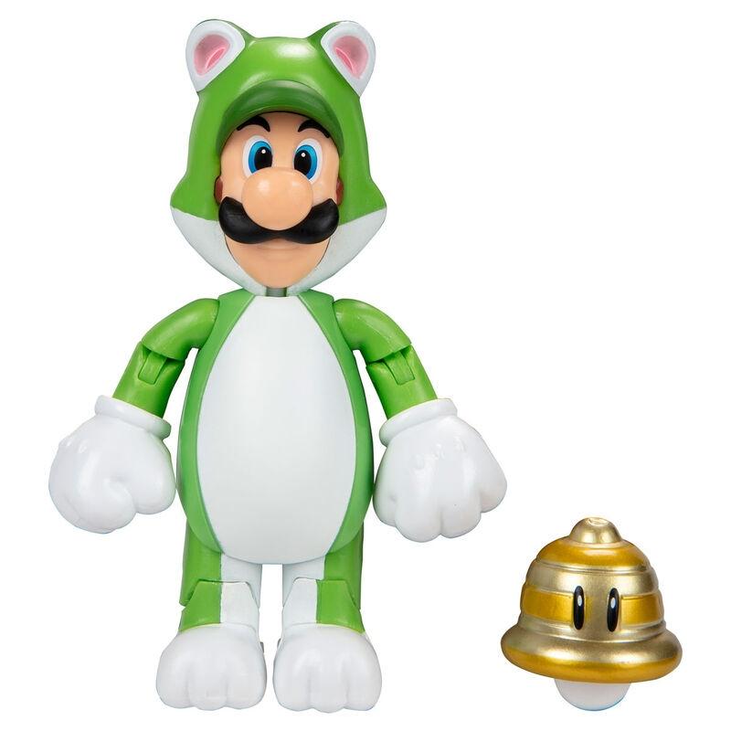 Nintendo Super Mario Katt Luigi figur 10cm