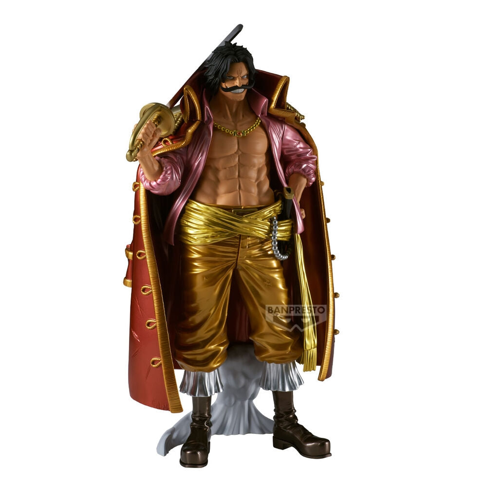 One Piece Gol D. Roger metallfigur, 30 cm samlarobjekt