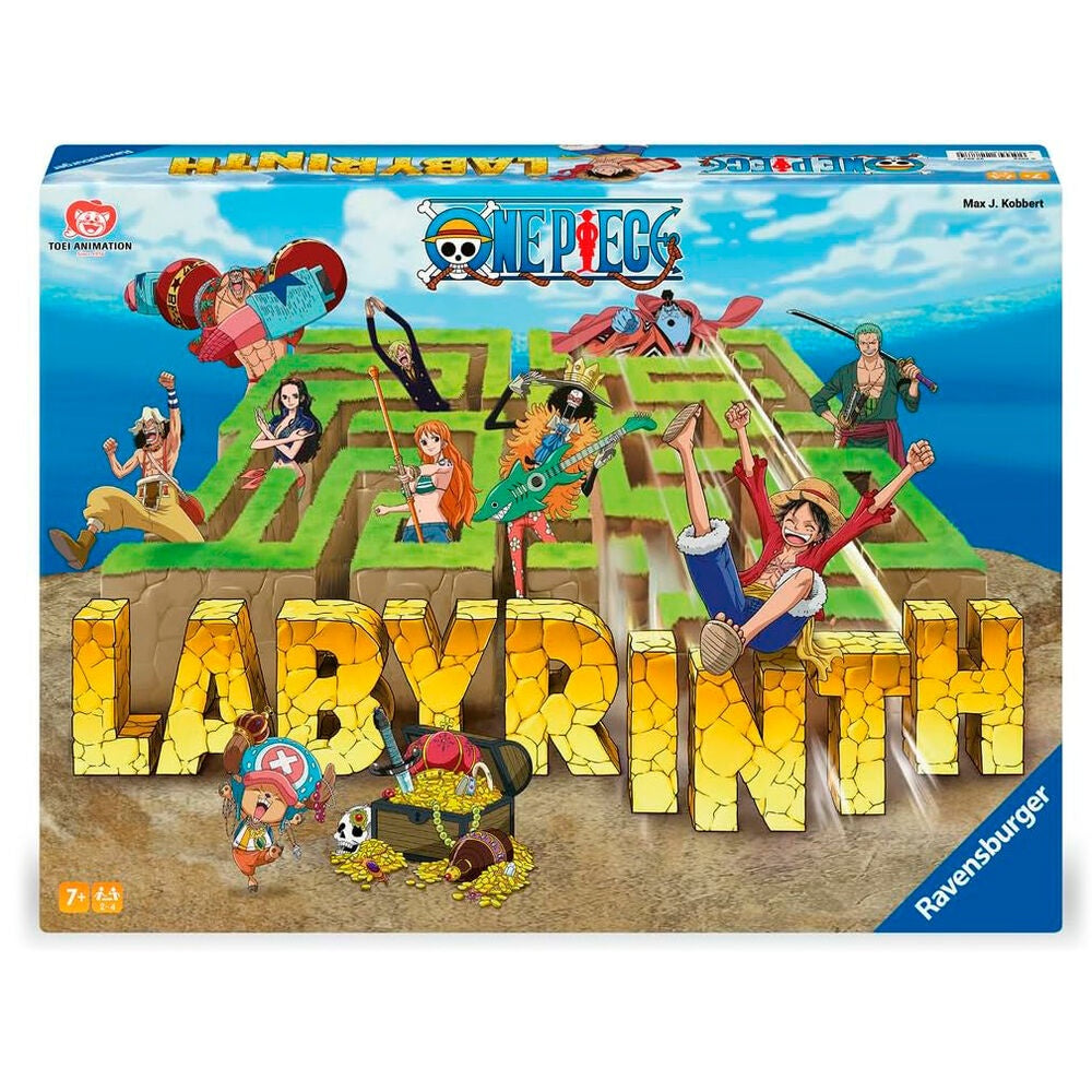 One Piece Labyrinth Board Game för 2-4 spelare, åldrarna 8+