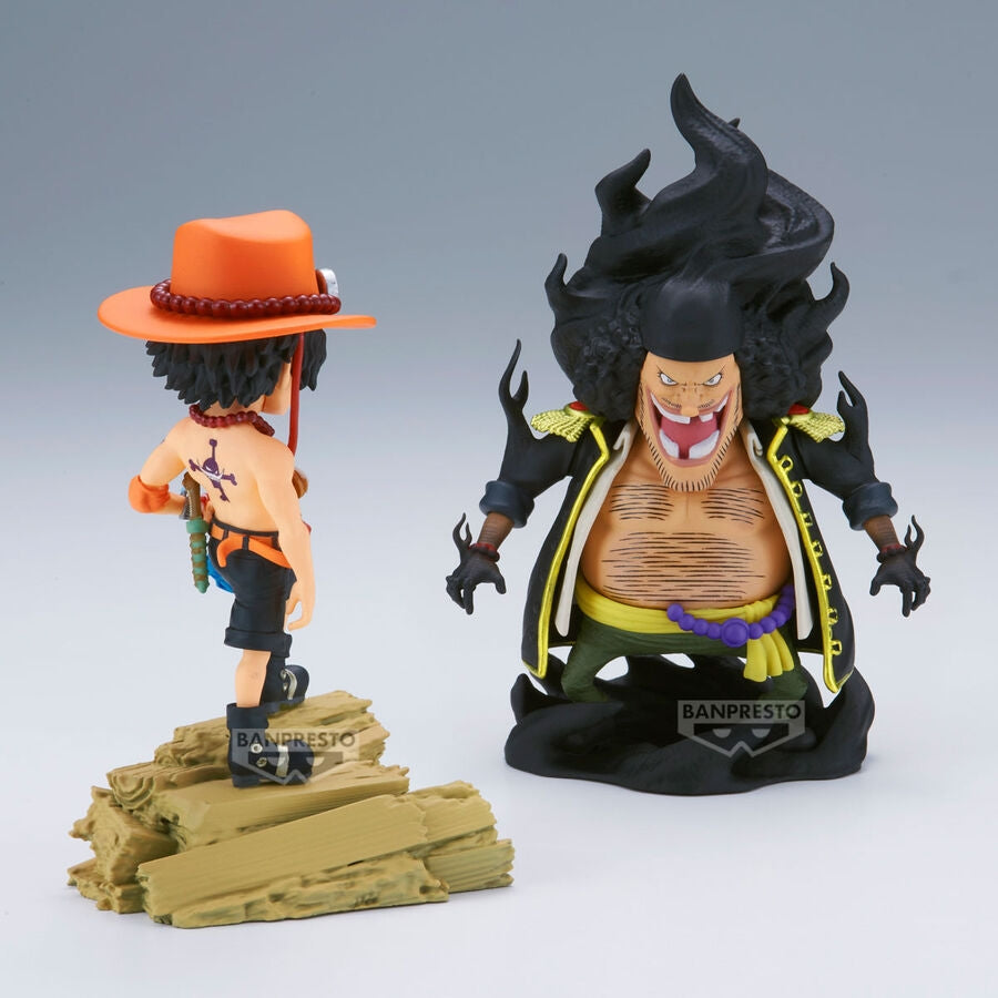 One Piece Portgas D. Ace vs Marshall D. Teach Figur 8cm