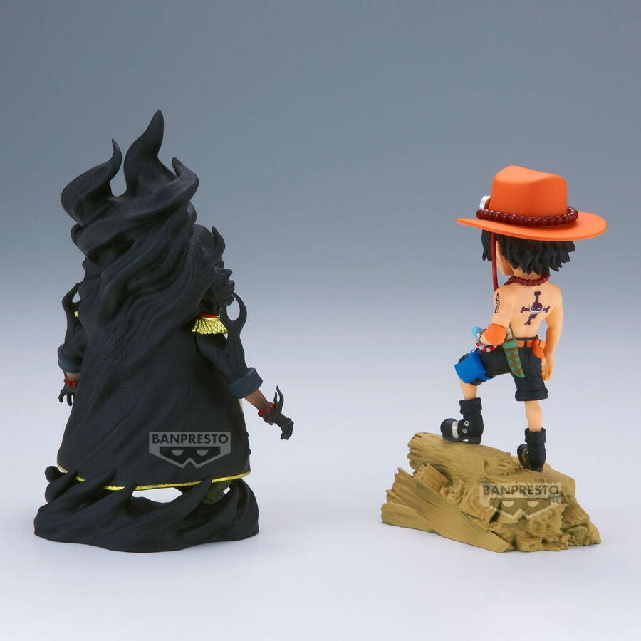 One Piece Portgas D. Ace vs Marshall D. Teach Figur 8cm