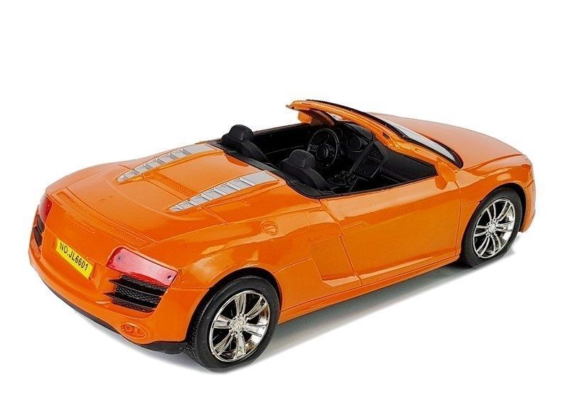 Orange Pull-Back Cabriolet Leksaksbil - Skala 1:18