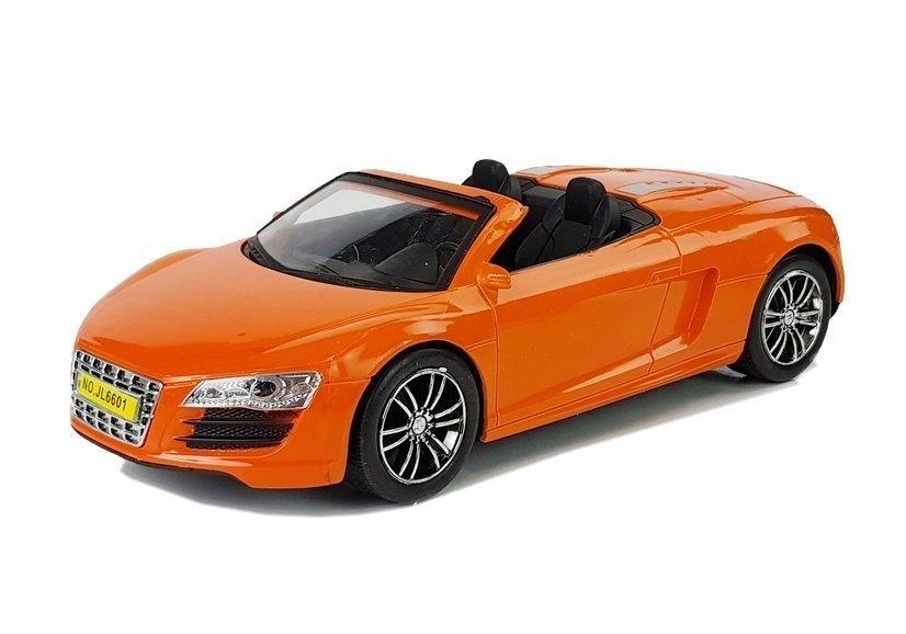 Orange Pull-Back Cabriolet Leksaksbil - Skala 1:18