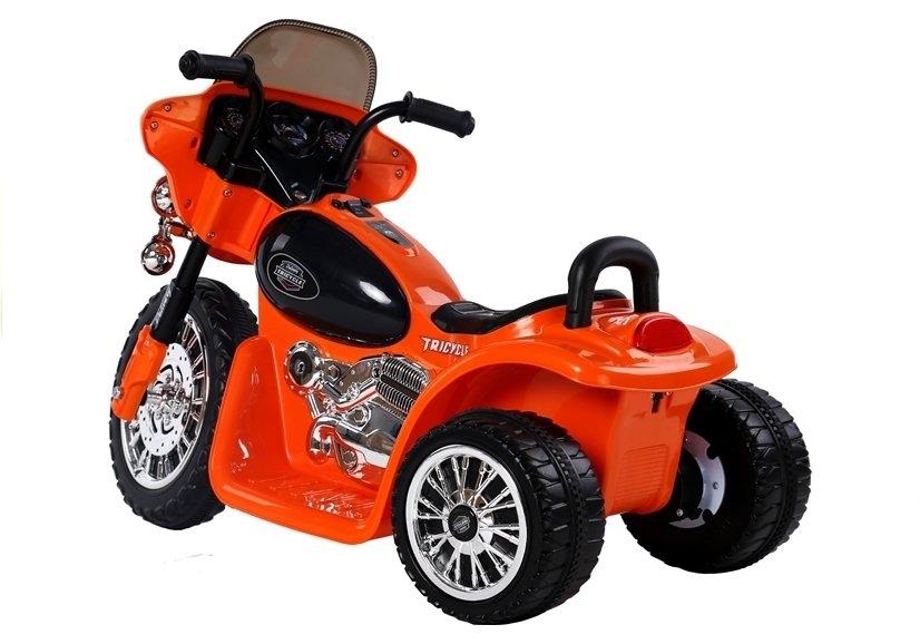 Orange elektrisk ride-on motorcykel JT568 til børn 3+