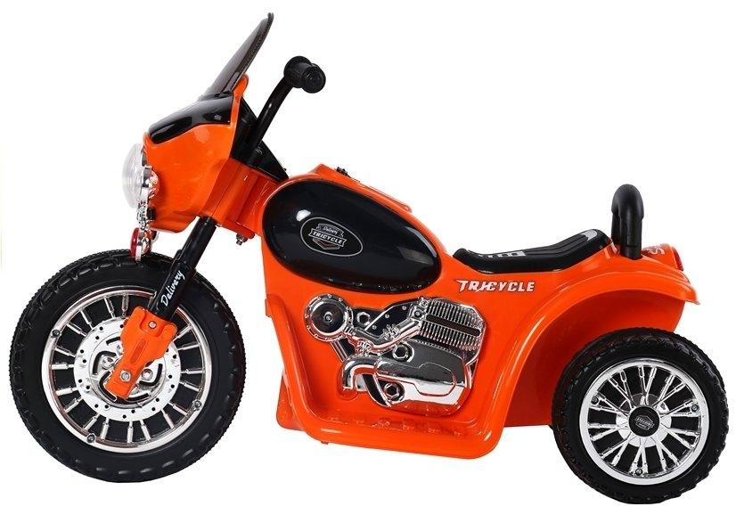 Orange elektrisk ride-on motorcykel JT568 til børn 3+