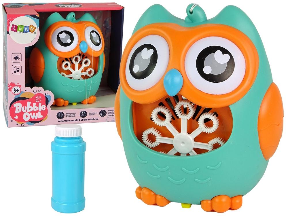 Owl Bubble Machine: Mintfarge, lydeffekter, uendelig moro!